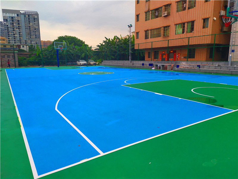 硅PU籃球場建設 硅PU籃球場建設